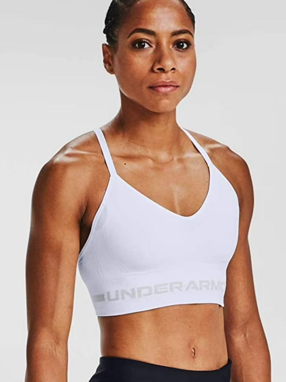 Under Armour Compression Seamless Low Impact Long Bra Size Small NWT #Lux-G